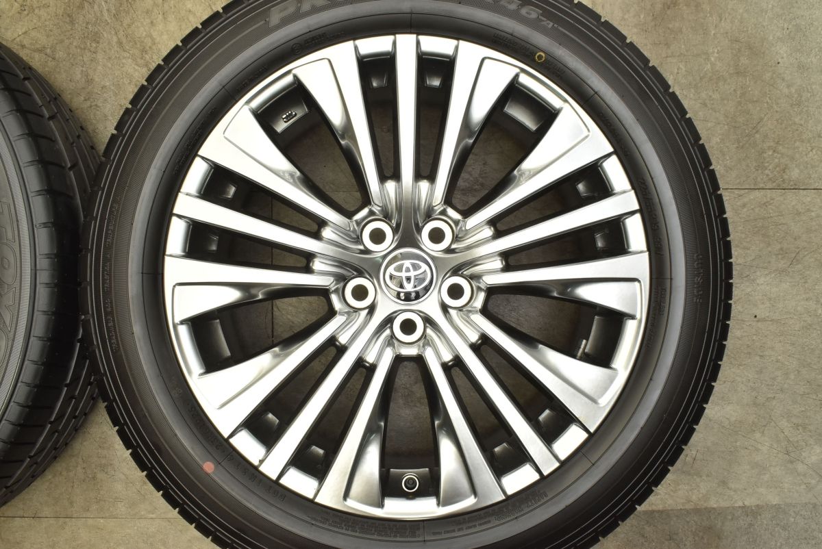納車前外し TOYO 225/55R19 10分山 4本 ハリアー 新車外し 2025年製 新車外し品】トヨタ 80 ハリアー Z 純正 19in 7J +35