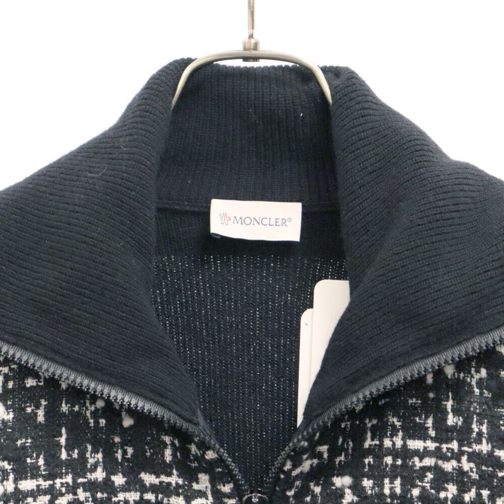 MONCLER (モンクレール) Cardigan Tricot ダウン 切替 ジップアップ