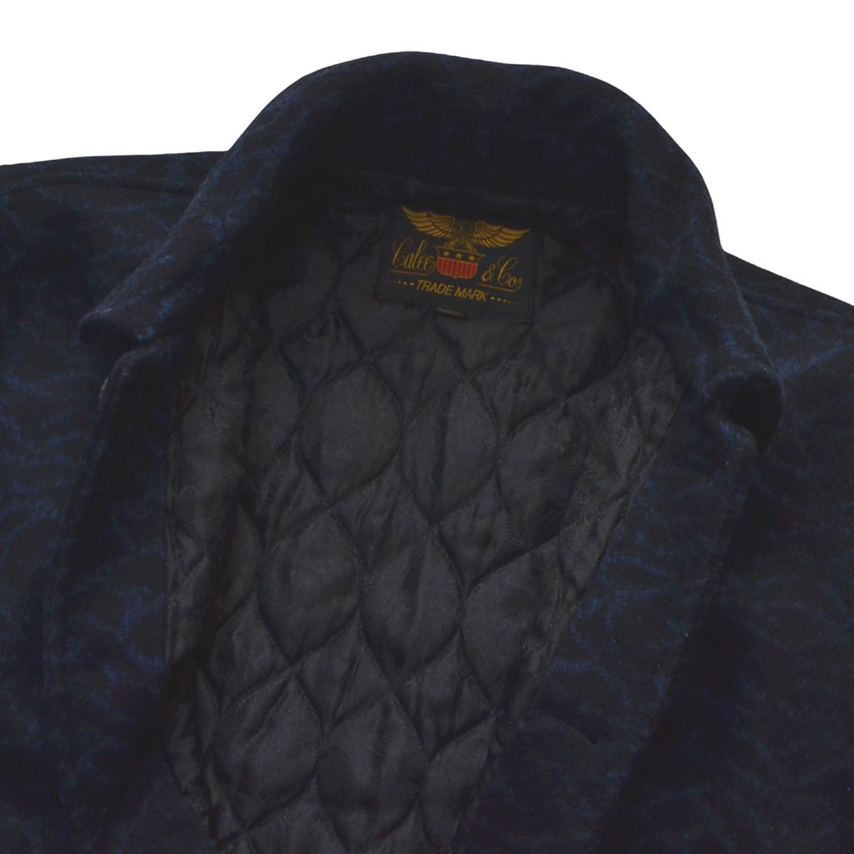 CALEE キャリー スポーツジャケット DOUBLE JACQUARD WAVE PATTERN