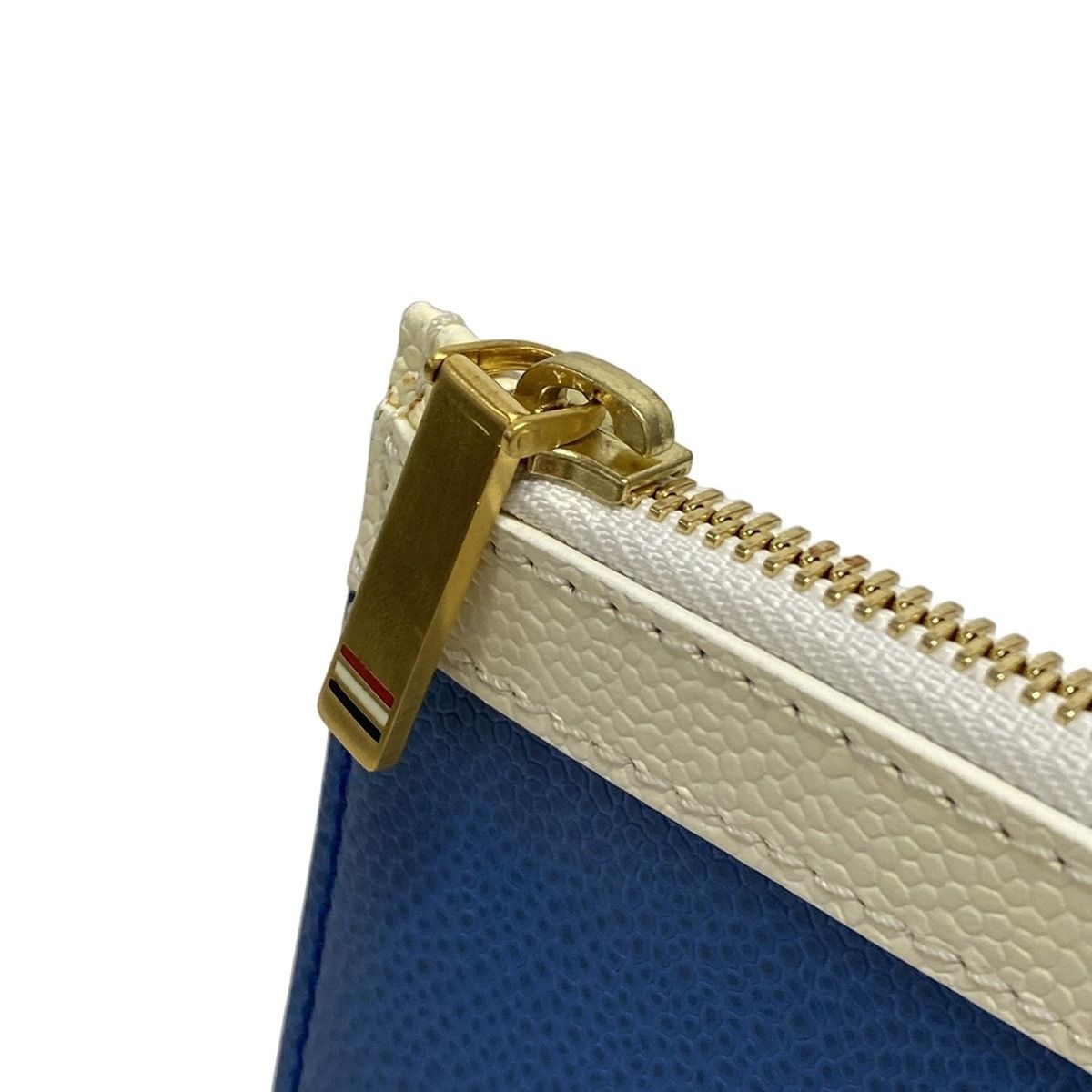 THOM BROWNE(トムブラウン) クラッチバッグ美品 - ブルー×ライト  