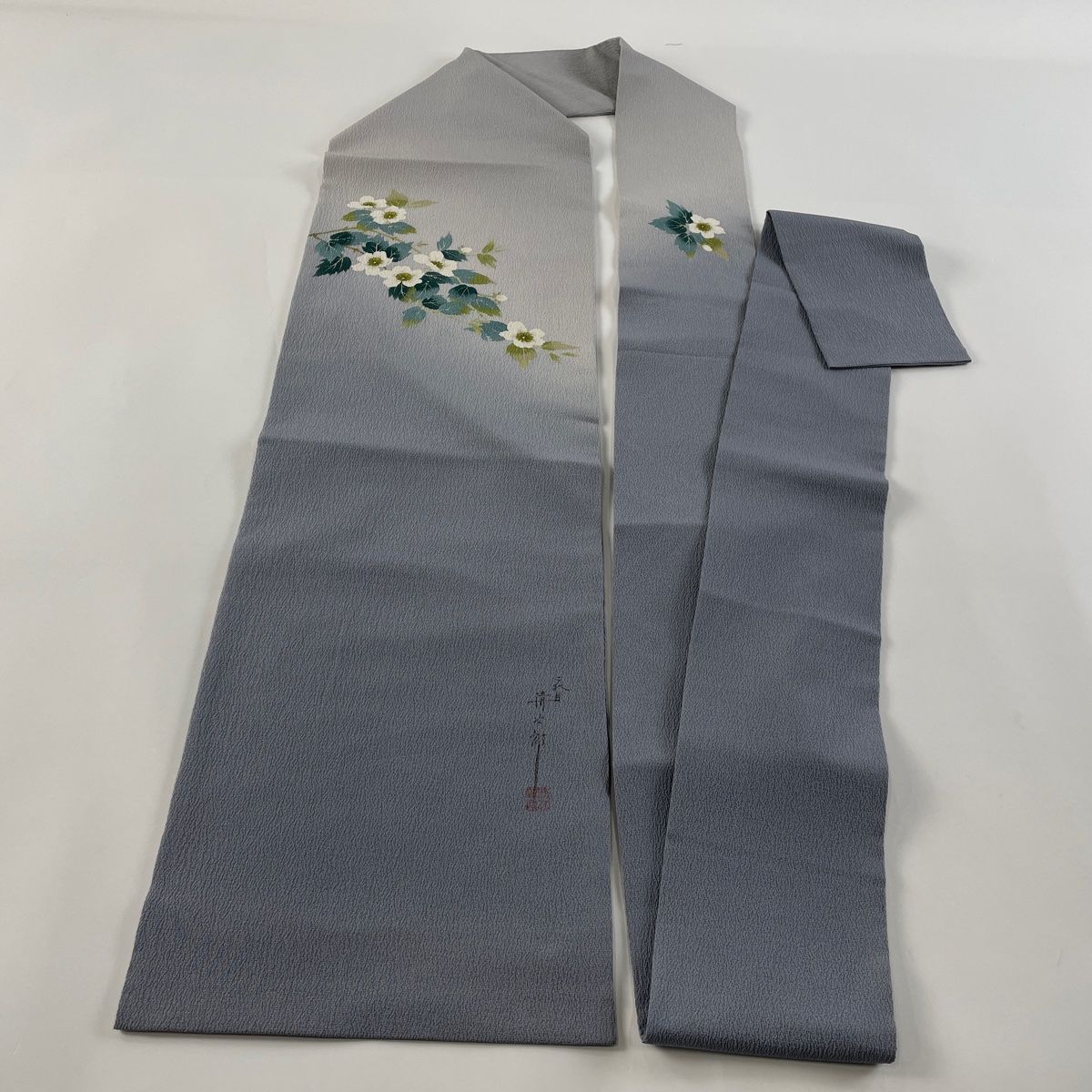 名古屋帯 秀品 二代目清次郎 落款 桜 灰色 正絹 【中古】 - メルカリ