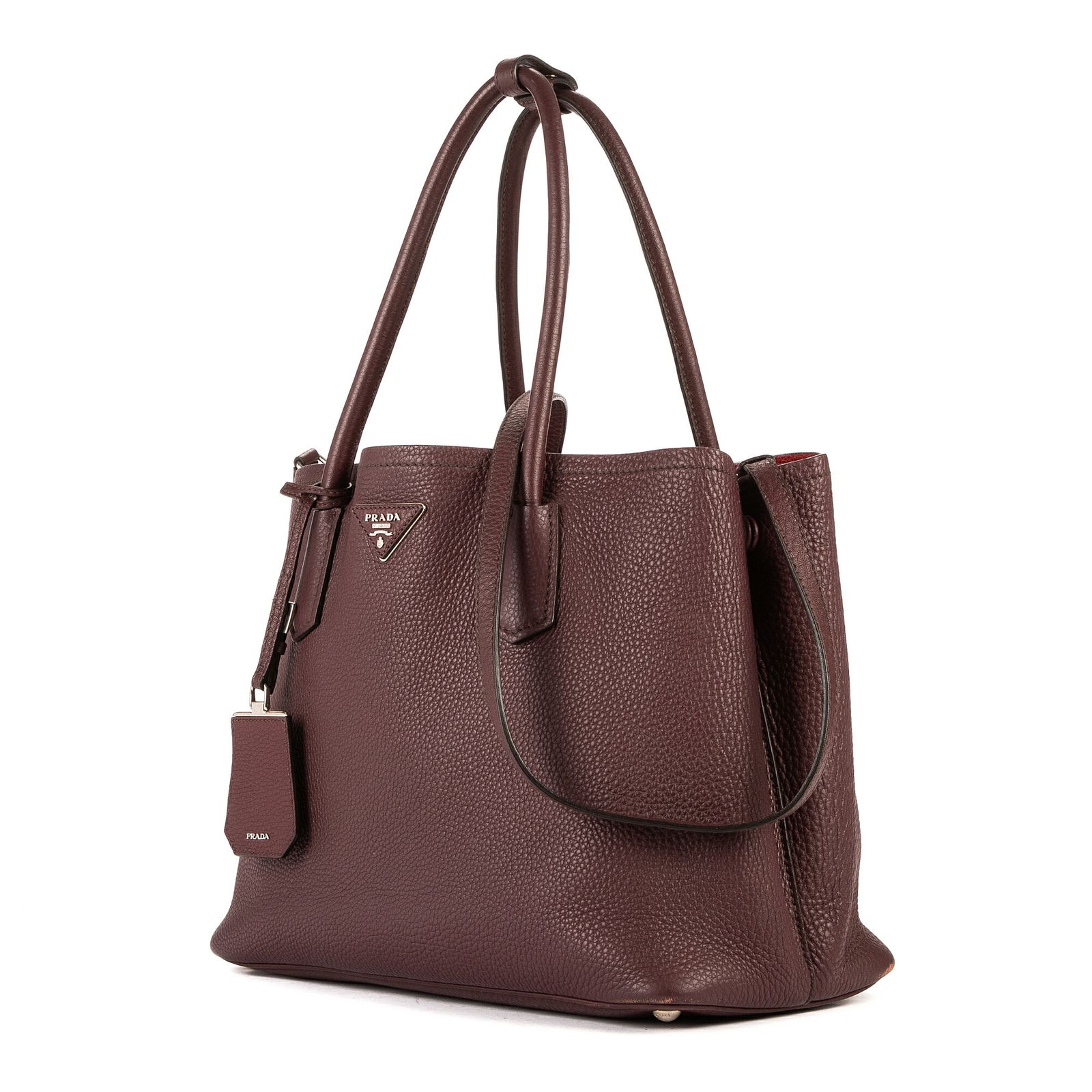 PRADA プラダフェニックス トート紫カーフスキンレザーA