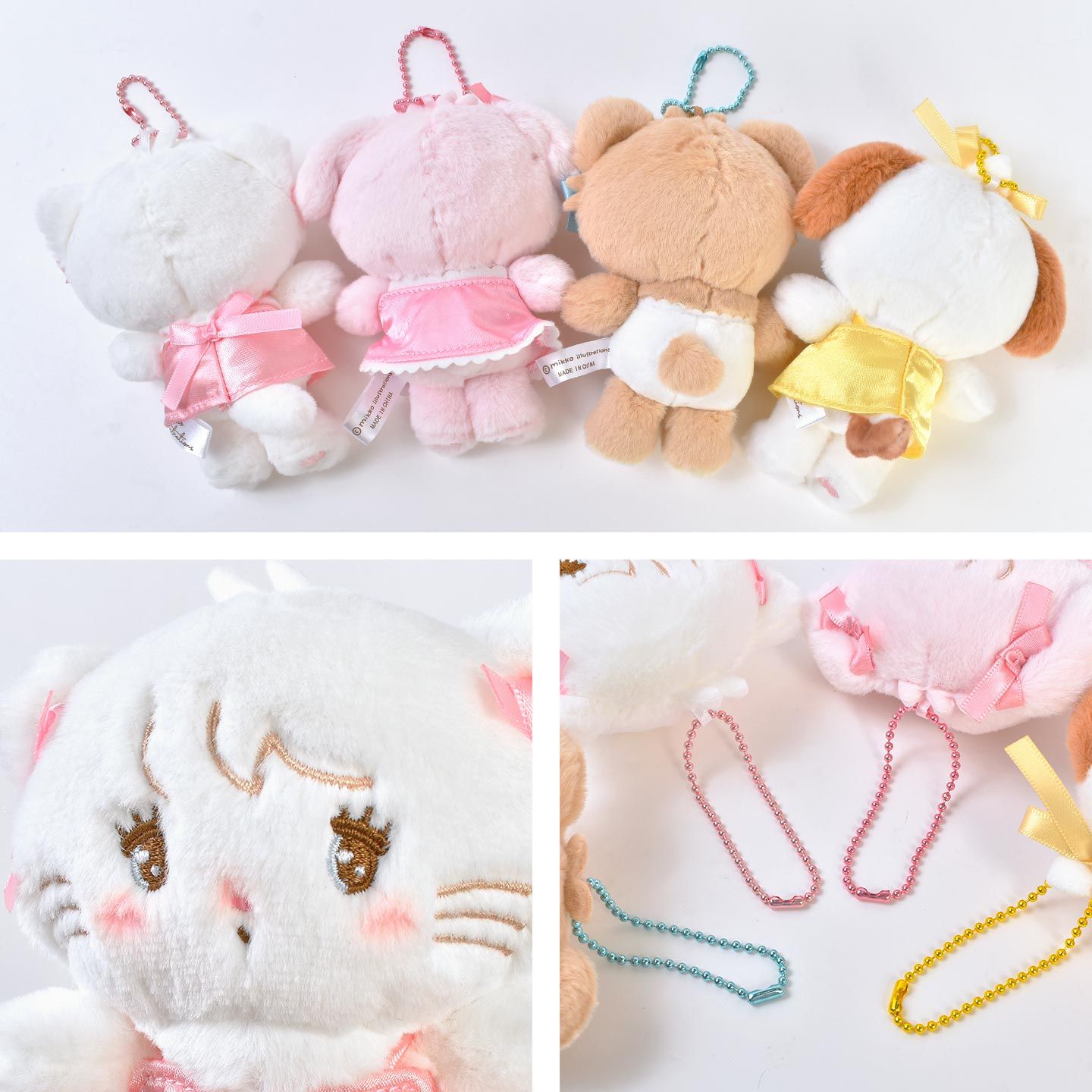 mikko illustrations ぬいぐるみ キーホルダー マスコット