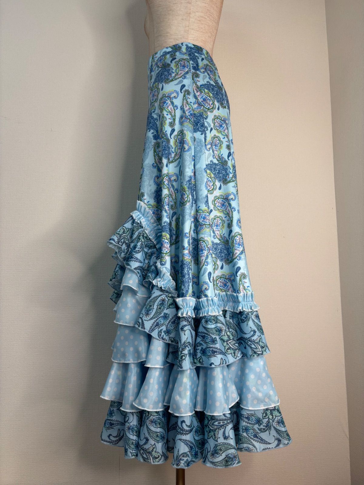 美品 フラメンコ衣装】スカート ファルダ HERMOSA IBERIA 茶 2025年