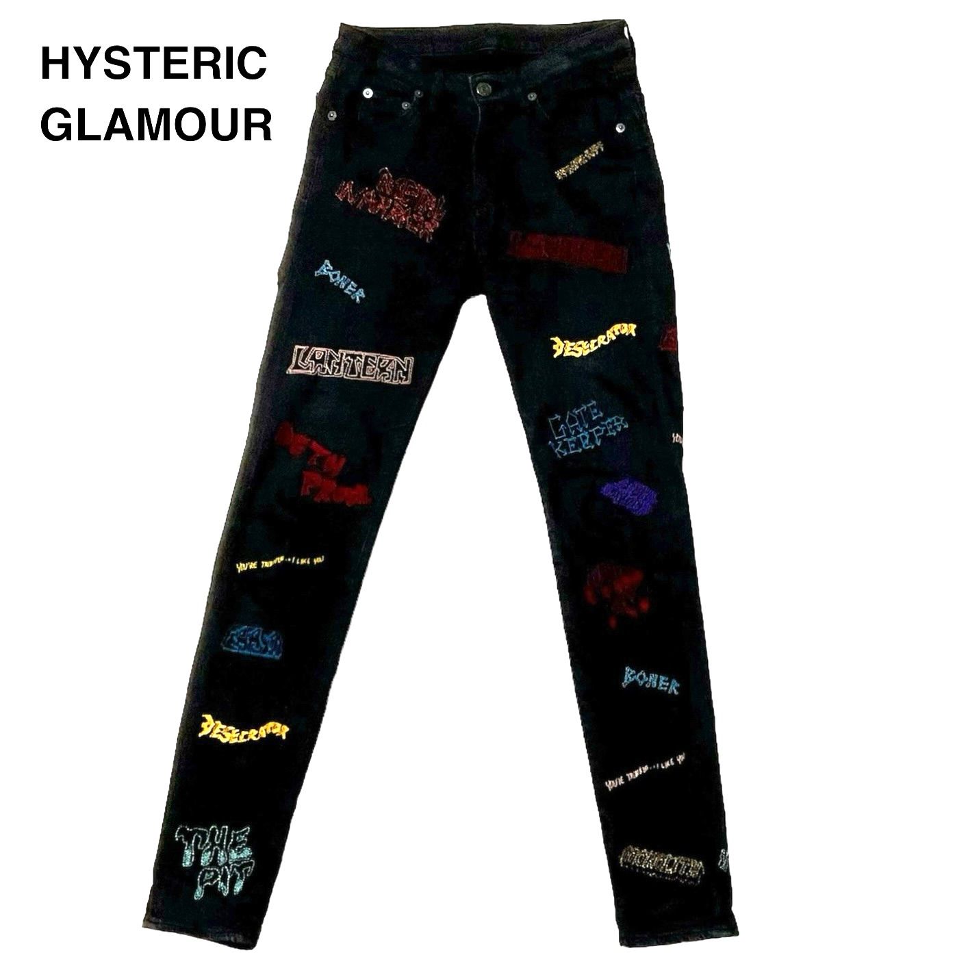 超スキニー ブラックデニム】 ◇ HYSTERIC GLAMOUR ヒステリック