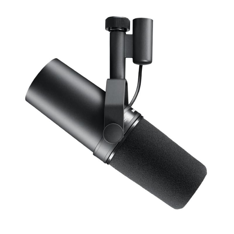 SHURE シュア ダイナミックマイク SM7B - カーディオイド 単一指向性 XLR 有線 ノイズ除去 配信 ストリーミング 音声 音楽 演奏 録音 レコーディング YouTube 実況 ゲーム