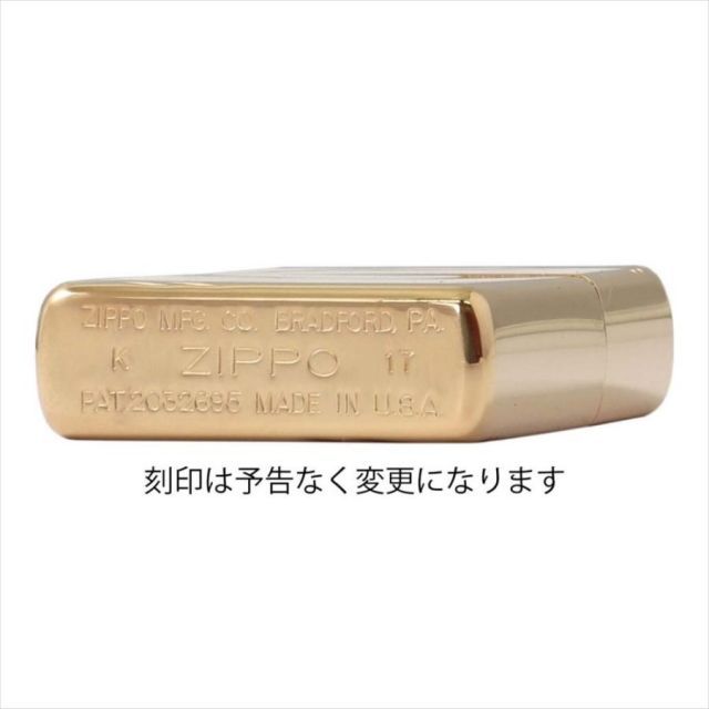 ZIPPO ジッポー ライター フラットトップ ＃270 ゴールド ポリッシュ