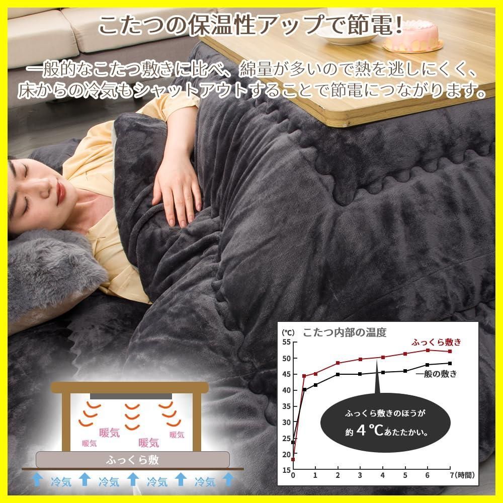 大人気】滑り止め付き 対応 ホットカーペット 冬用 キルトラグ 保温