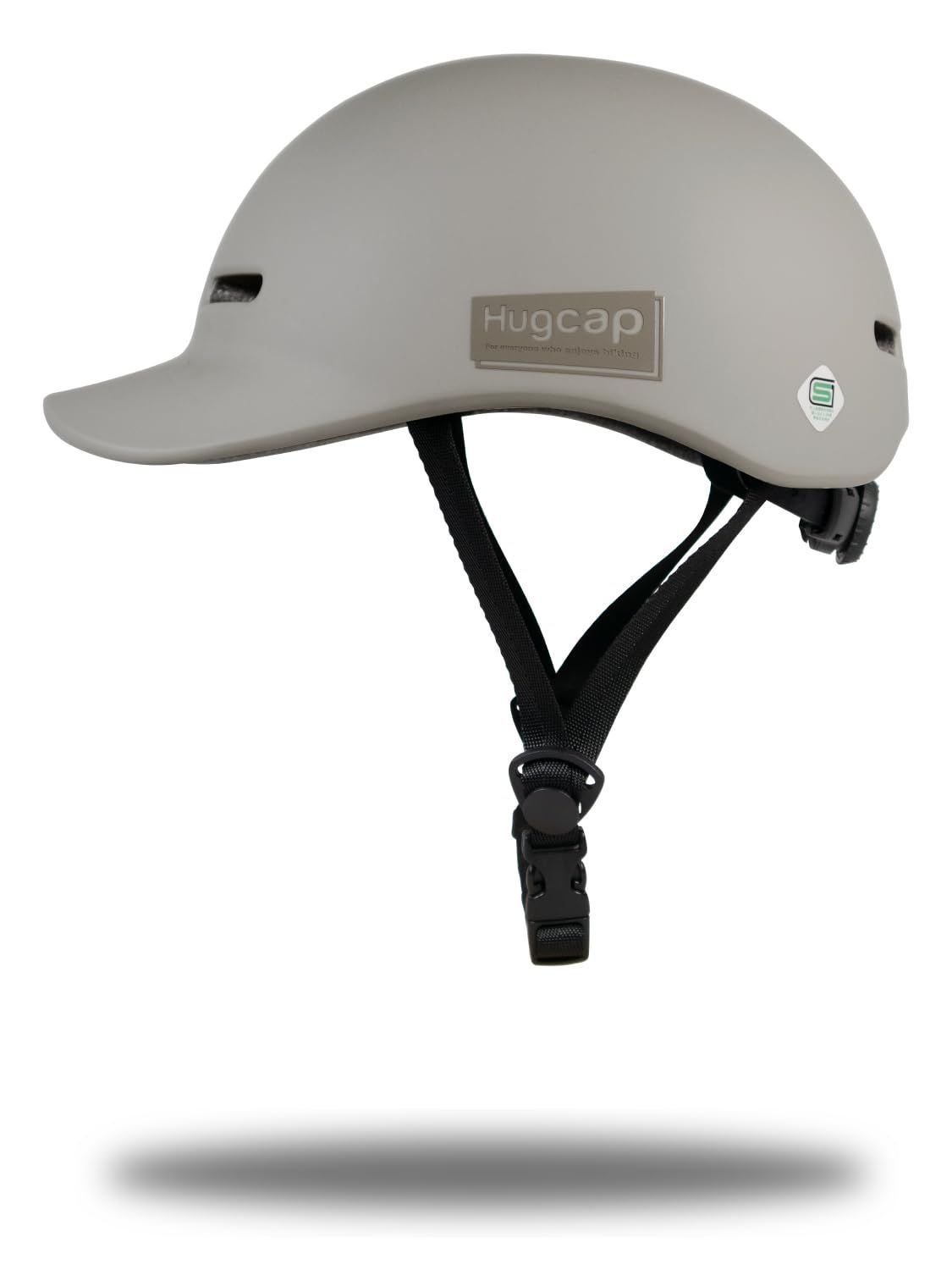 【特価セール】Hugcap 自転車 ヘルメット SG規格 大人 子ども 兼用 【超硬質PC素材】 ハグキャップ 学生 通学 通勤 キャップ型 帽子型 SG サイズ調節可能