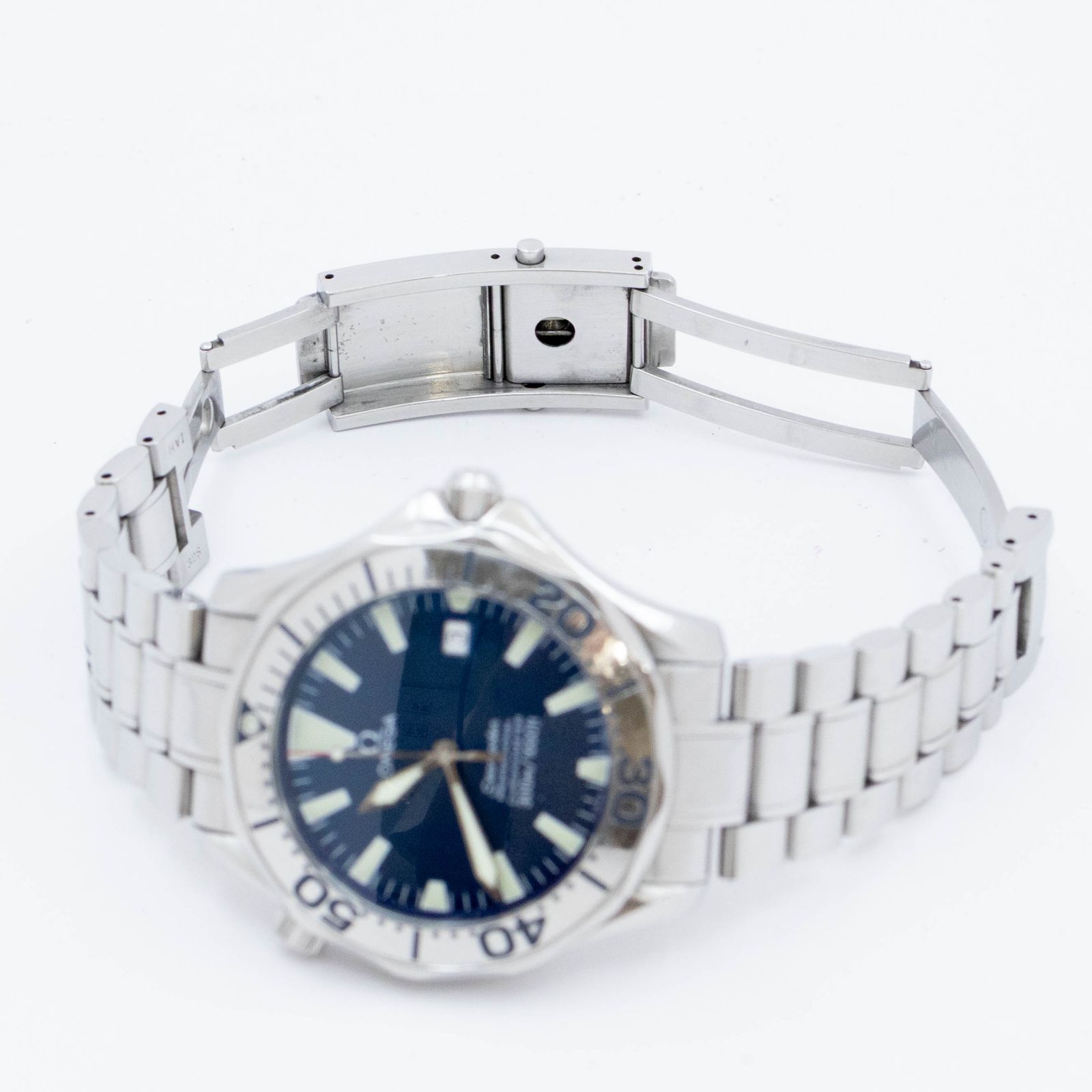  オメガ OMEGA シーマスター ST1681640 OMEGA Seamaster 自動巻き 腕時計 メンズ ユニセックス 青 ブラウン系 自動巻き時計 腕時計(アナログ)