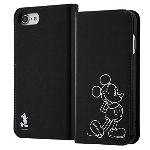 【新着商品】レイ・アウト レイアウト iPhone SE(第2世代)/8/7用手帳型ケース ホットスタンプ ディズニーキャラクター ミッキー RT-DP24I/MK