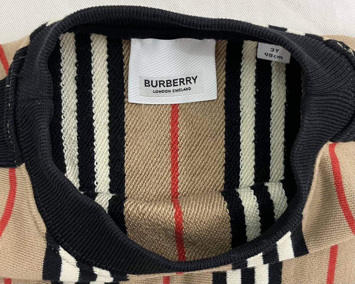BURBERRY アイコンストライプ ワンピース BURBERRY バーバリー アイコン ストライプ ワンピース スウェット