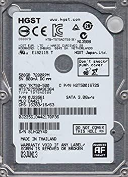 【中古】hts727550?a9e364、PN 0j23561、MLC da4217、Hitachi 500?GB SATA 2.5ハードドライブ 中古】hts727550?a9e364、PN 0j23561、MLC da4217、Hitachi 500?GB