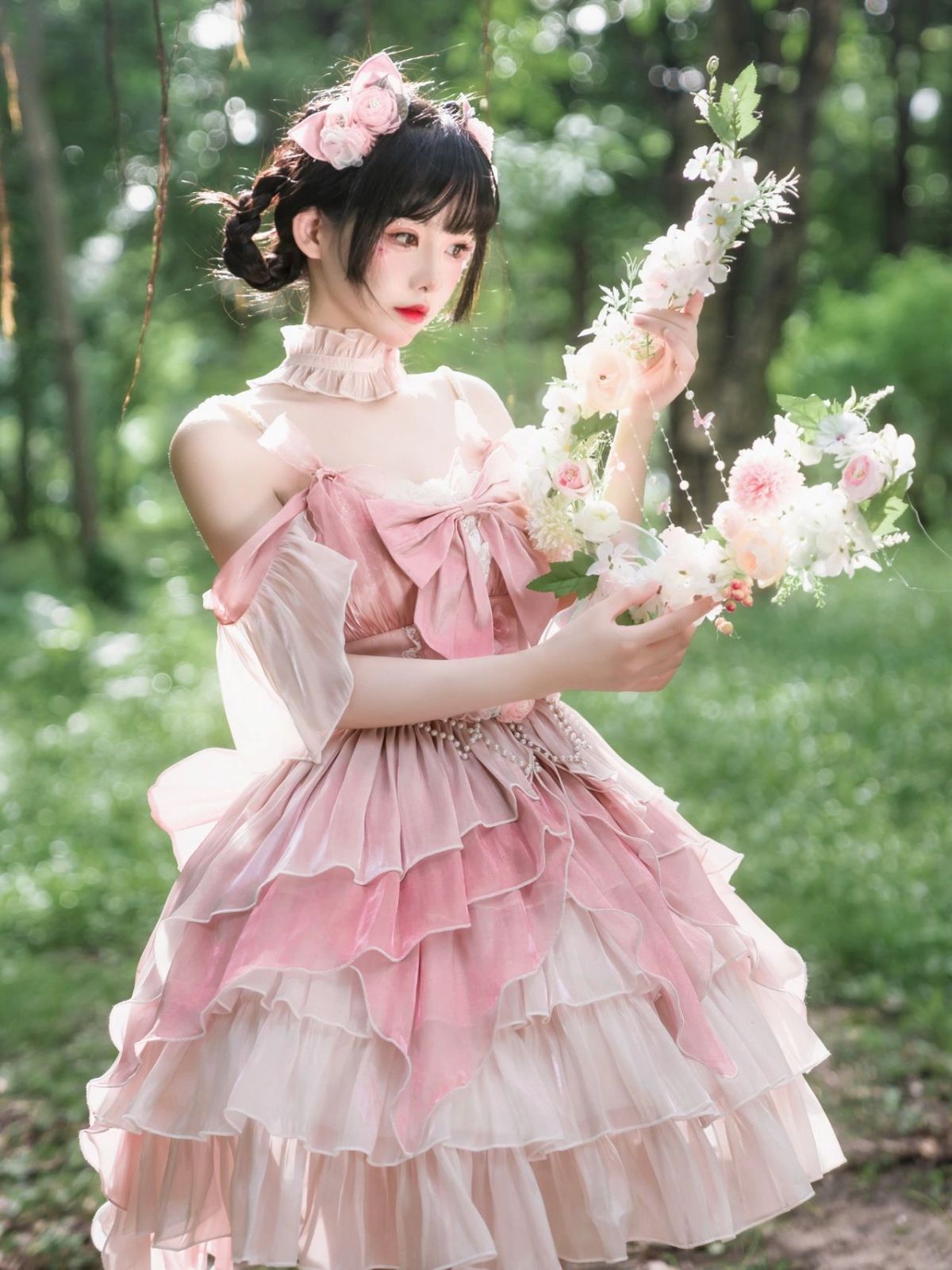 Lolita ワンピース コスプレ 衣装 cosplay 茶会 披露宴 結婚式 花嫁