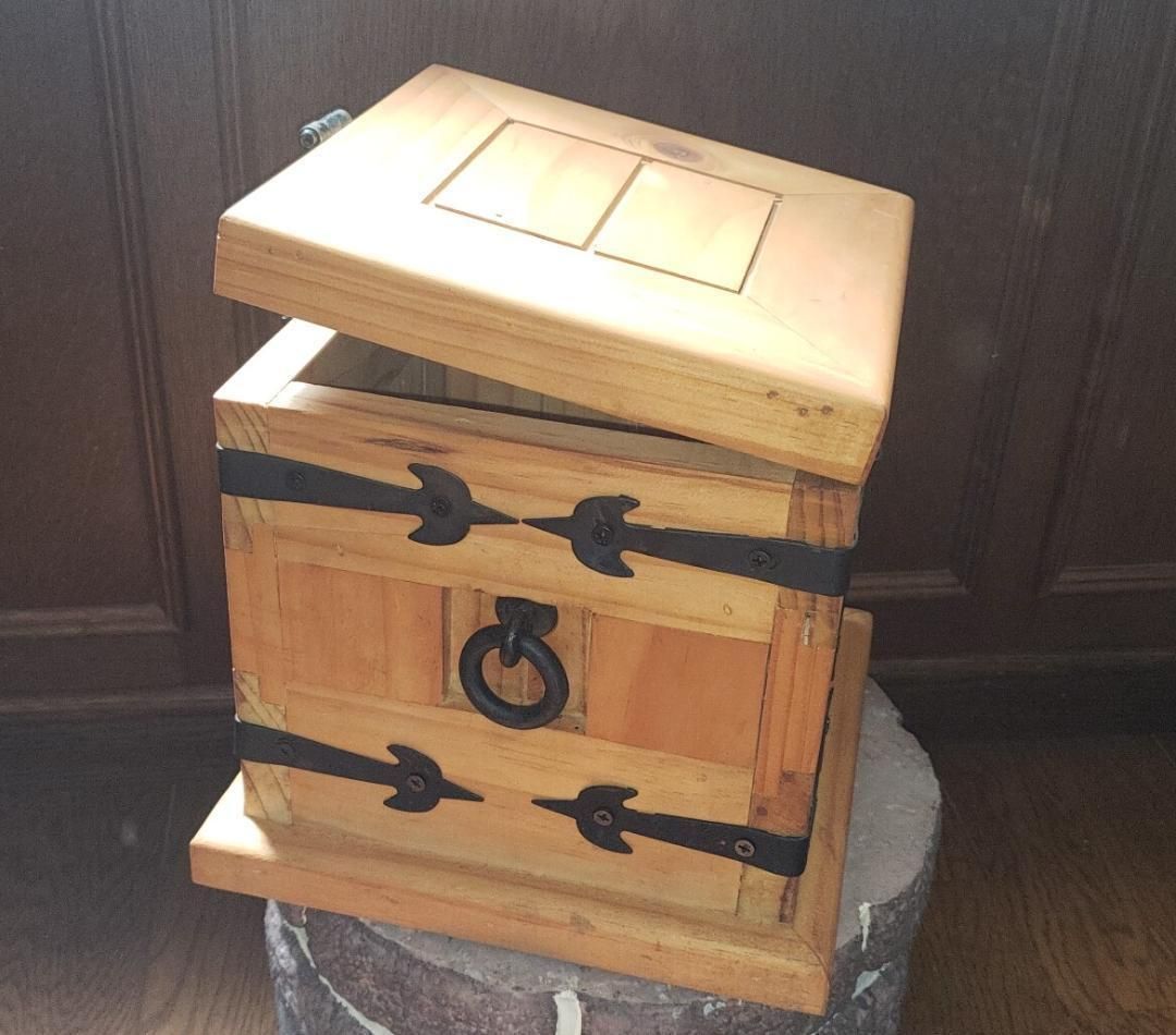 美品】アンティーク風 ケース 木製 コレクションボックス 木製