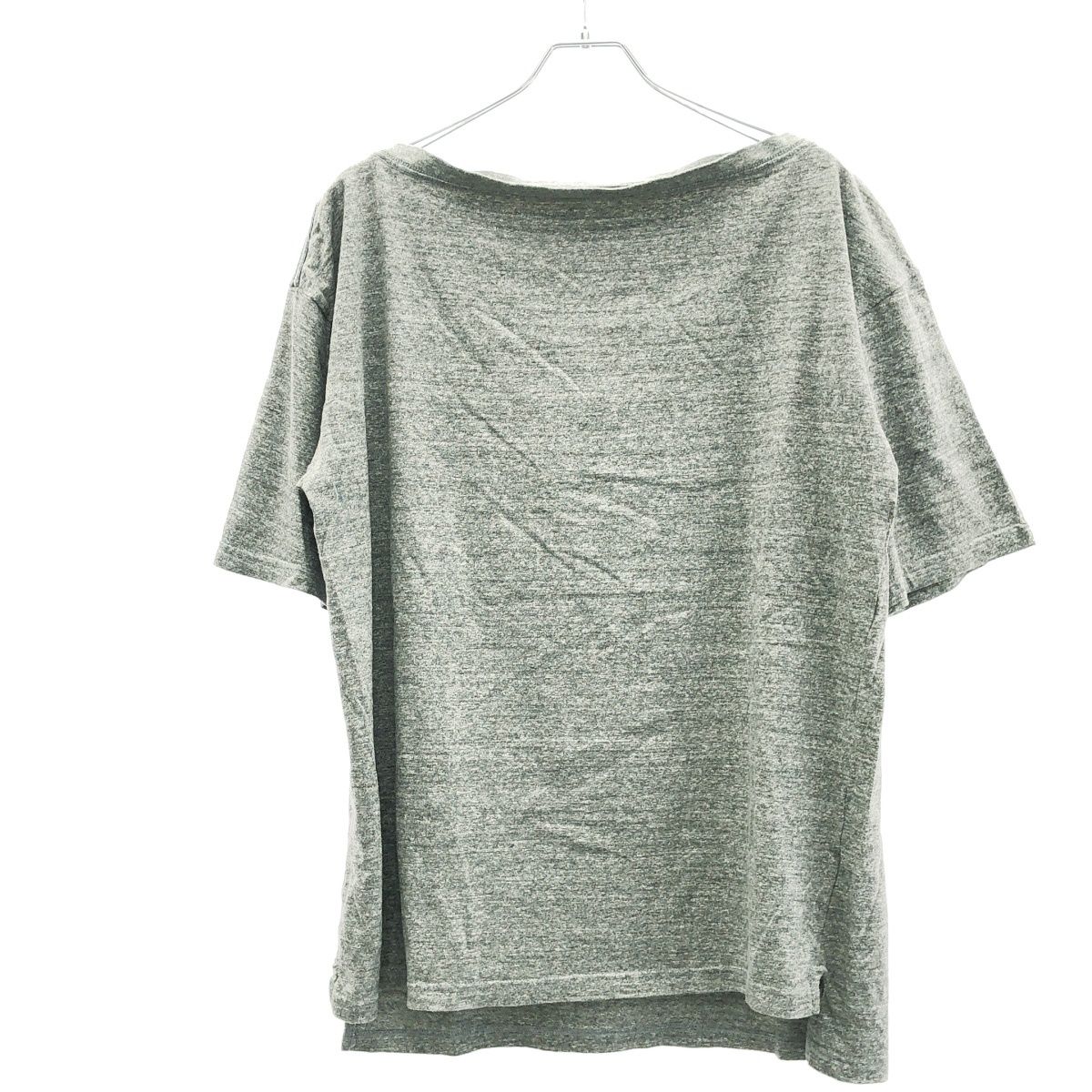 GOOD GRIEF! グッド グリーフ! PRINTED OVER TEE プリントオーバーサイズオフショルダーTシャツ  グレー F GOOD GRIEF! グッド グリーフ! PRINTED OVER TEE プリントオーバー