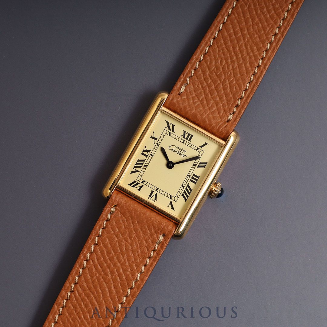 カルティエ マストタンク LM 手巻き アイボリーローマン文字盤 - メルカリ