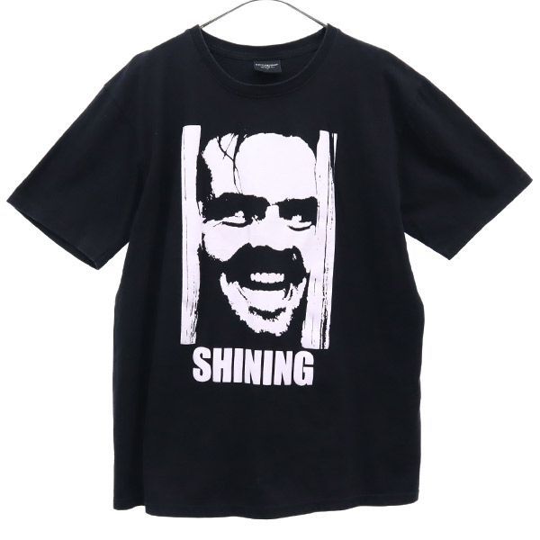ブロードウェイ シャイニング プリント 半袖 Tシャツ L ブラック BROAD WAY メンズ 【中古】  【230814】 メール便可
