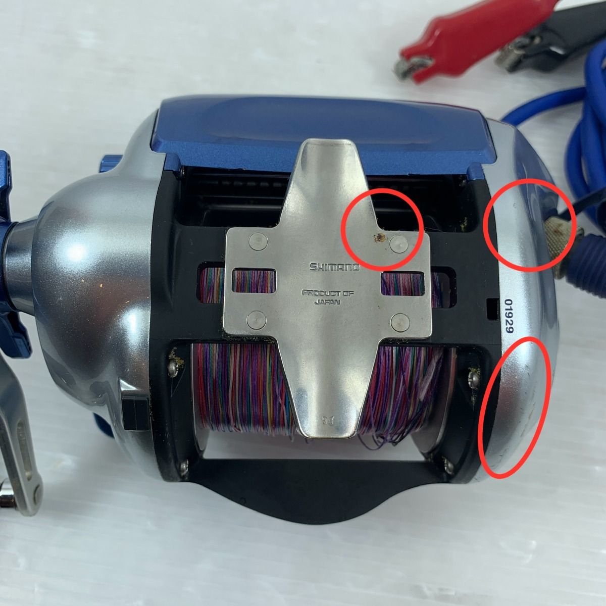 釣り用品 リール 電動リール SHIMANO 01929 キズ有 程度B 05電動丸
