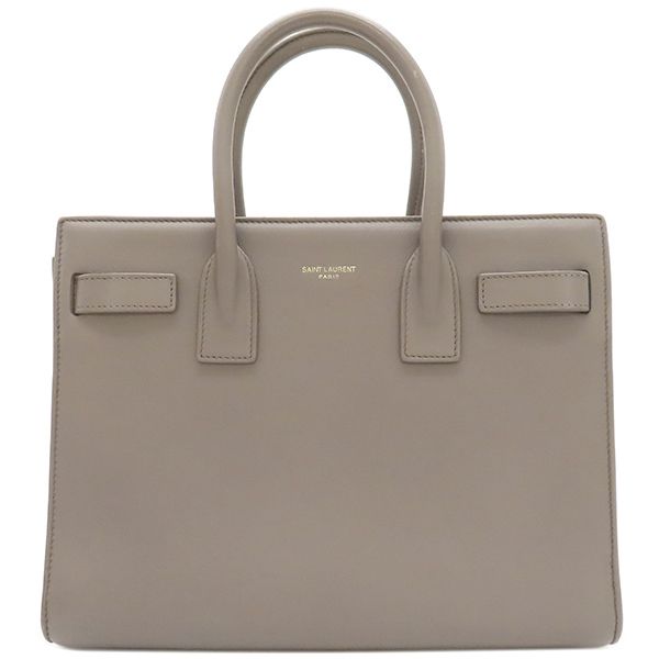 サンローラン SAINT LAURENT 2WAYバッグ ベイビー サック ド ジュール レザー グレージュ ゴールド金具 ベージュ ハンドバッグ ショルダー パドロック 鍵 421859
