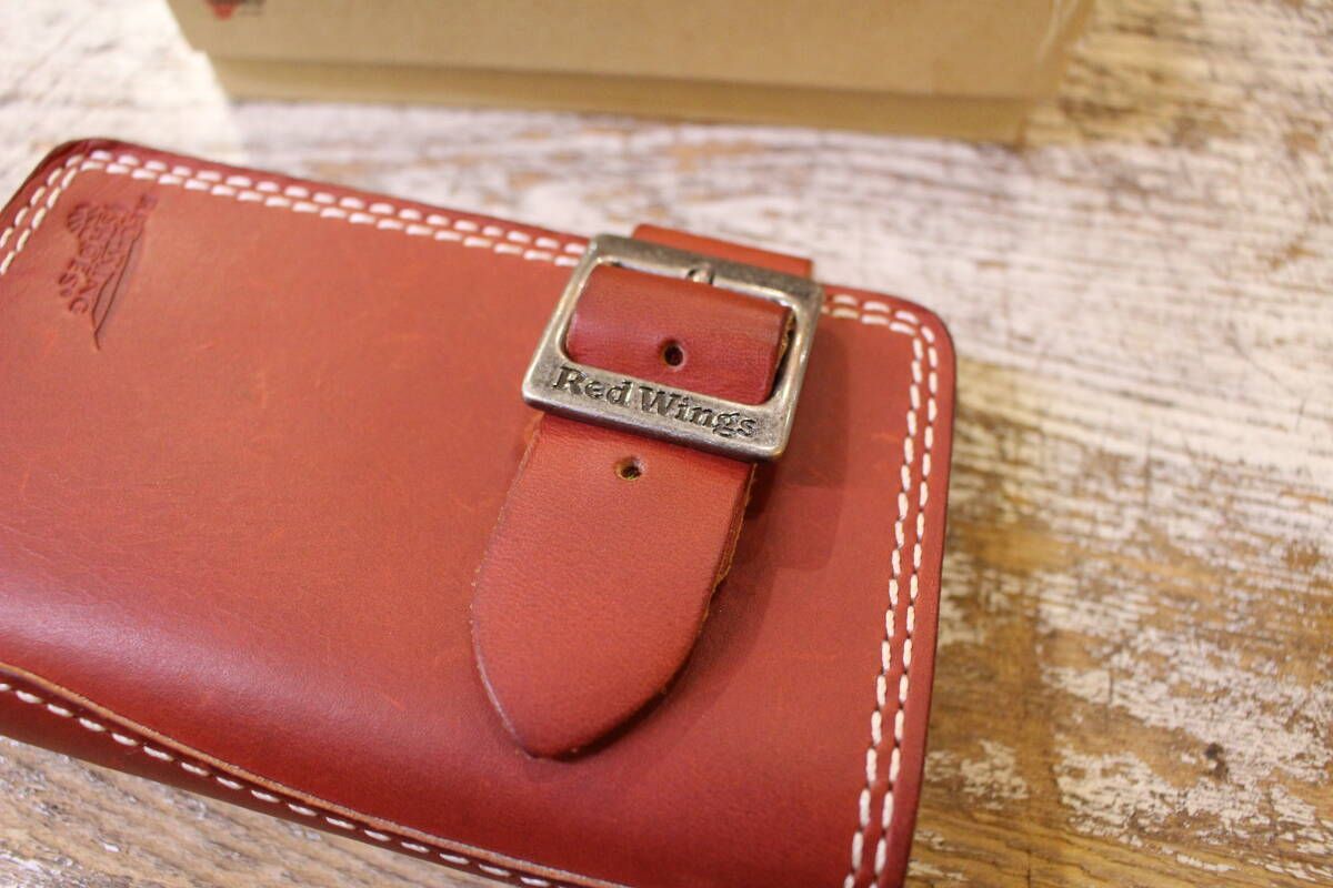 レッドウイング/レザー/財布/ライダース/ウォレット/スエード/ベージュ/箱付 RED WING/レザー/財布/バイカー/ライダース/ウォレット/ブラウン