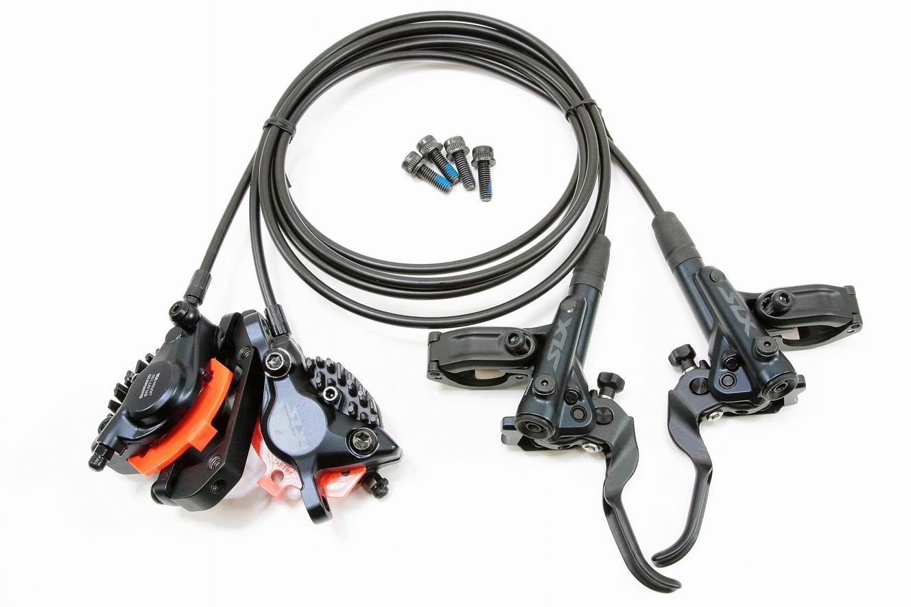 高性能 シマノ SHIMANO DEORE SLX 油圧ディスクブレーキ BL-M7100 BR-M7100 ローター無 前後セット ブラック