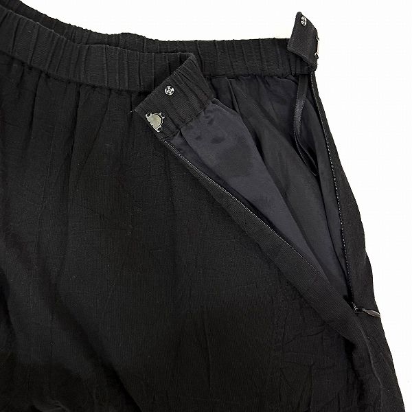 anc ジウセンソユニコ 慈雨 Sensounico パンツ 40 黒 シワ加工 サイド