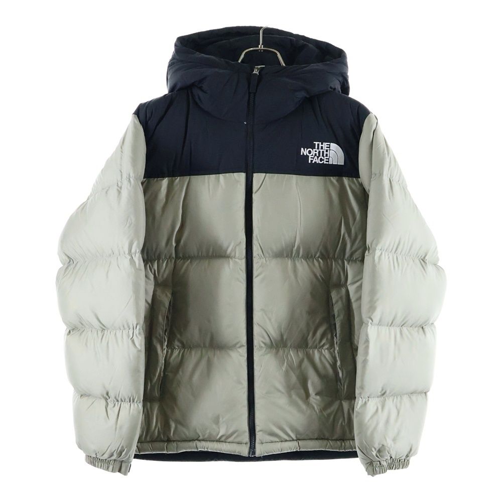 THE NORTH FACE ザノースフェイス 24AW Nuptse Hoodie ND92331 ヌプシ フーデット ジップアップ ダウンジャケット グレー|ブラック
