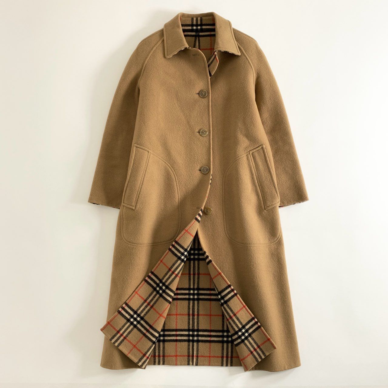 Burberry® ファッション 美品バーバリー ダブルフェイスWOOLコート