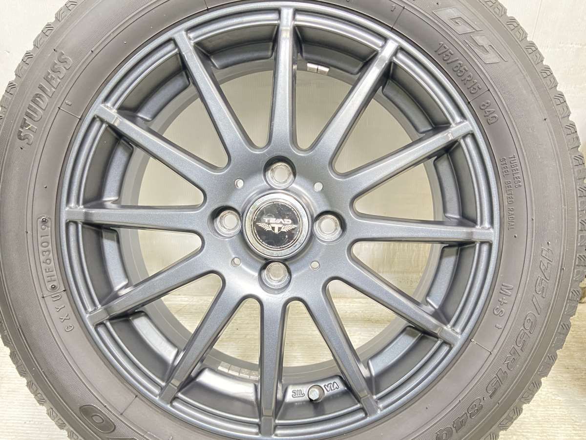 175\u204465R15 トーヨータイヤ ガリット G5 TEAD 15x5.5 42 100-4穴 中古