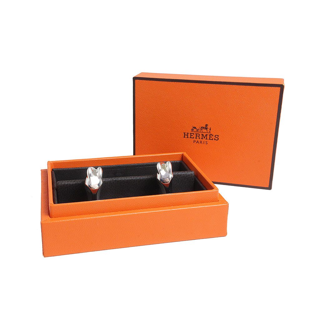 HERMES カフス　セリエ　シェーヌダングル　オレンジ　シルバー　エルメス HERMES カフス セリエ シェーヌダングル オレンジ シルバー エルメス