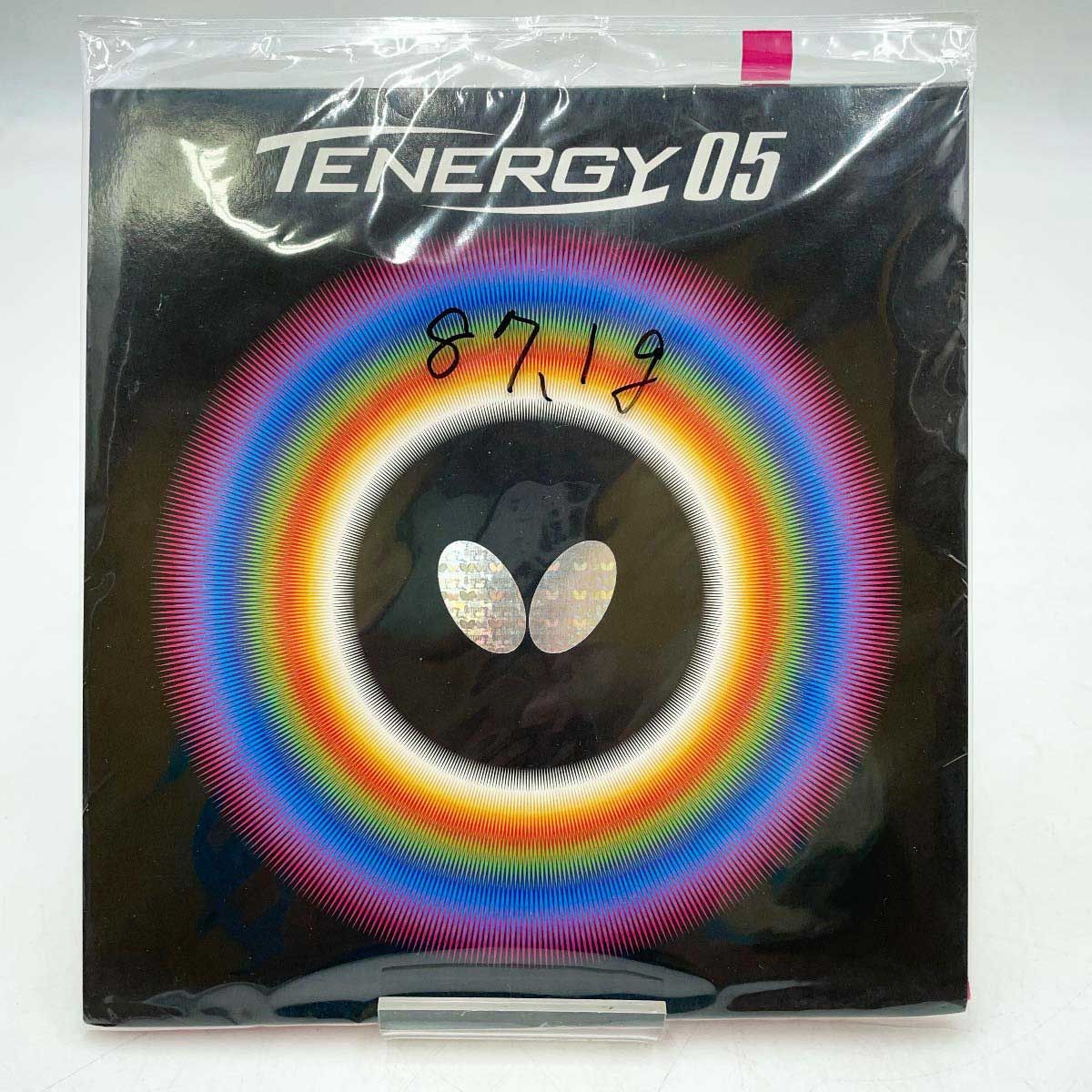 未使用】バタフライ 卓球ラバー テナジー05 赤 中 1.7 レッド 05800