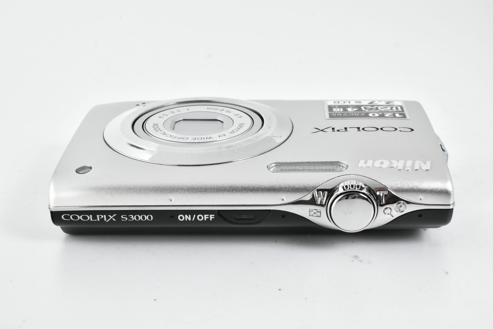 美品】Nikon COOLPIX S3000 Silver 12.0MP 4x Optical Zoom ニコン 