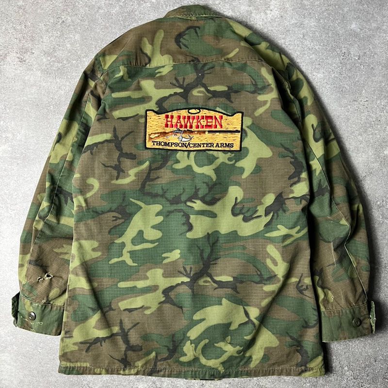 60s US ARMY 米軍実物 4th ERDL グリーンリーフ カモ ジャングル