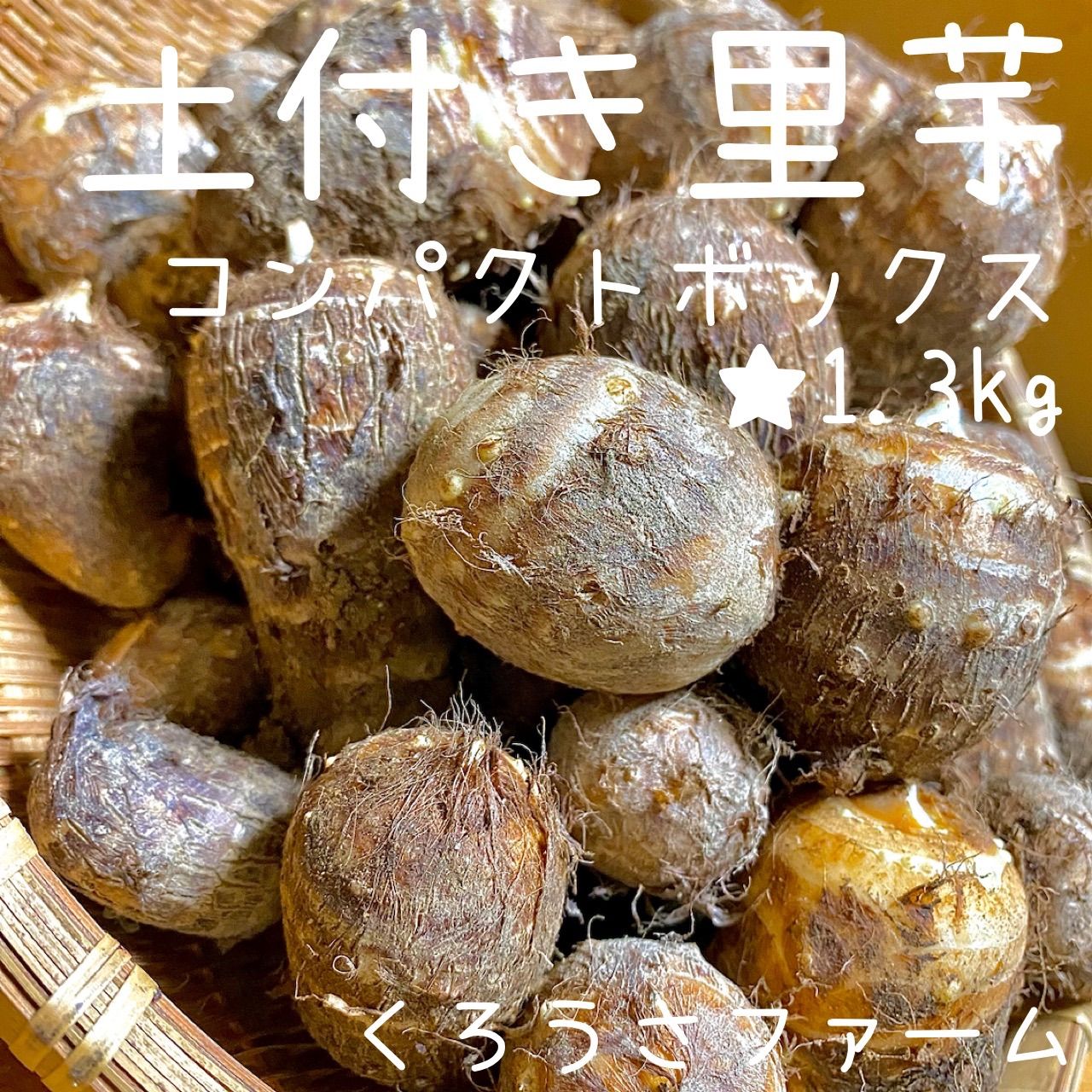 農薬不使用 里芋 1.3kg～ - 野菜