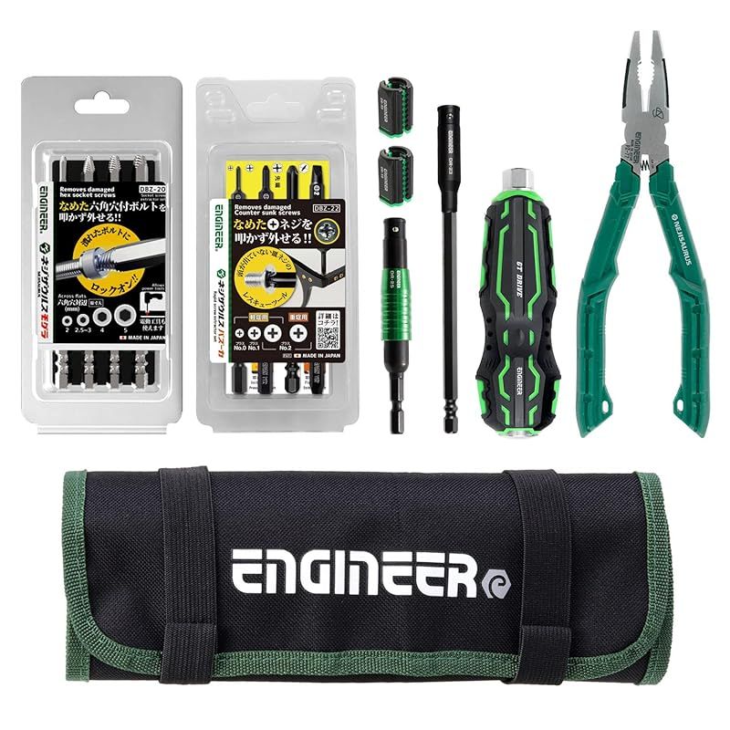 ENGINEER エンジニア 合体工具7点セット 頭が潰れたプラスネジ・六角穴付 ENGINEER エンジニア 合体工具8点セット 頭が潰れたプラスネジ・六角穴
