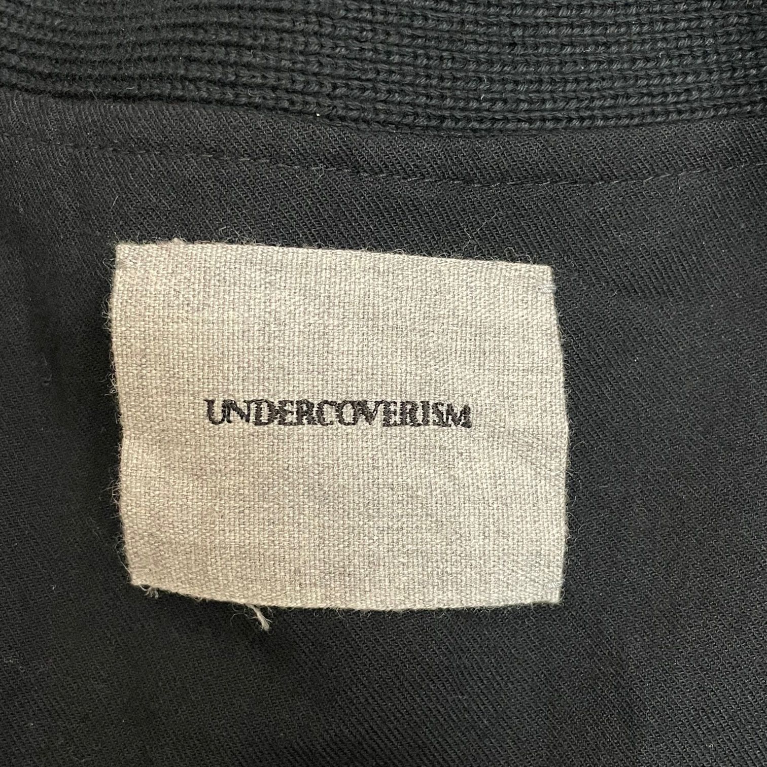 UNDERCOVERISM スパイダーチェック 切り替え ニット カーディガン 