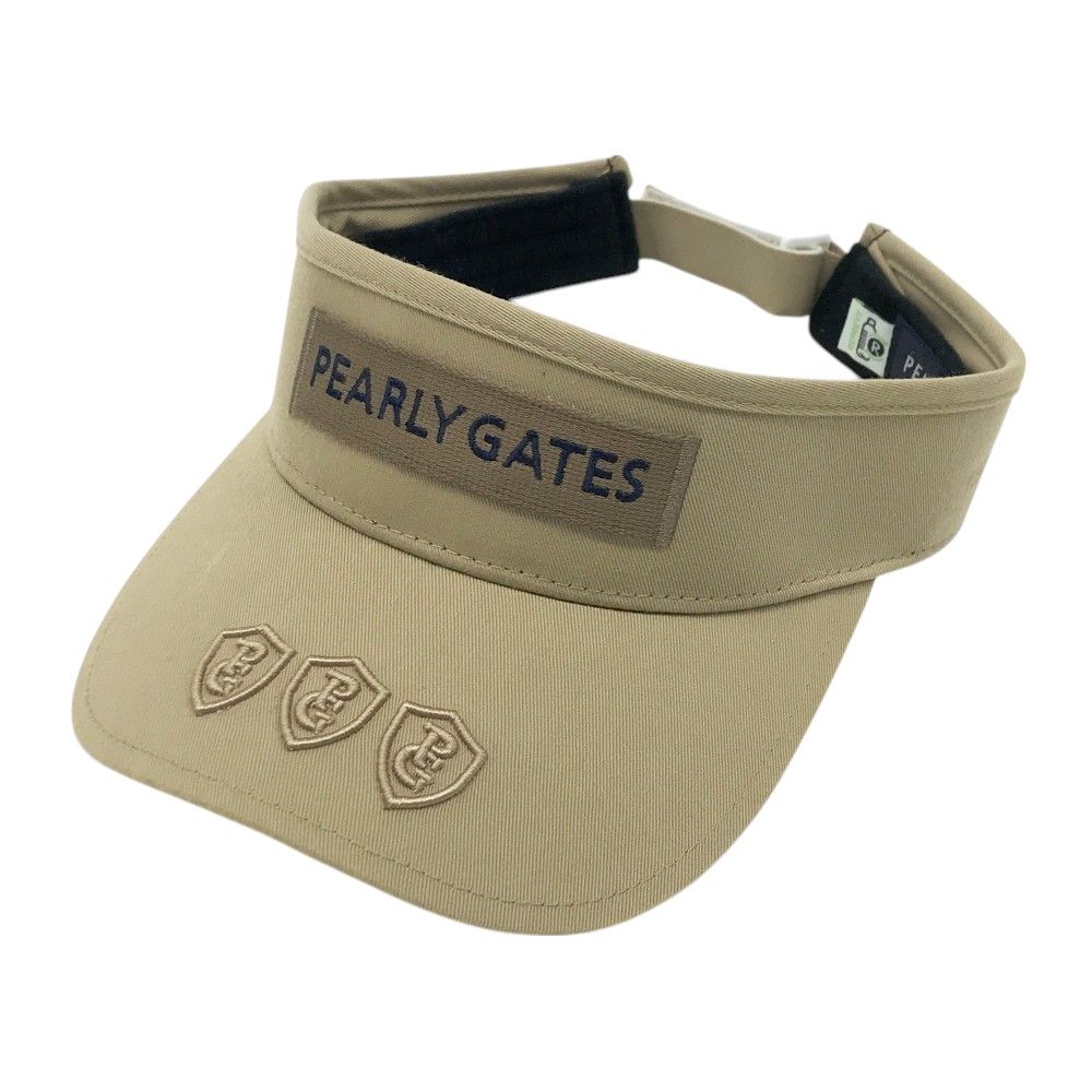 PEARLY GATES パーリーゲイツ サンバイザー ベージュ系 FR