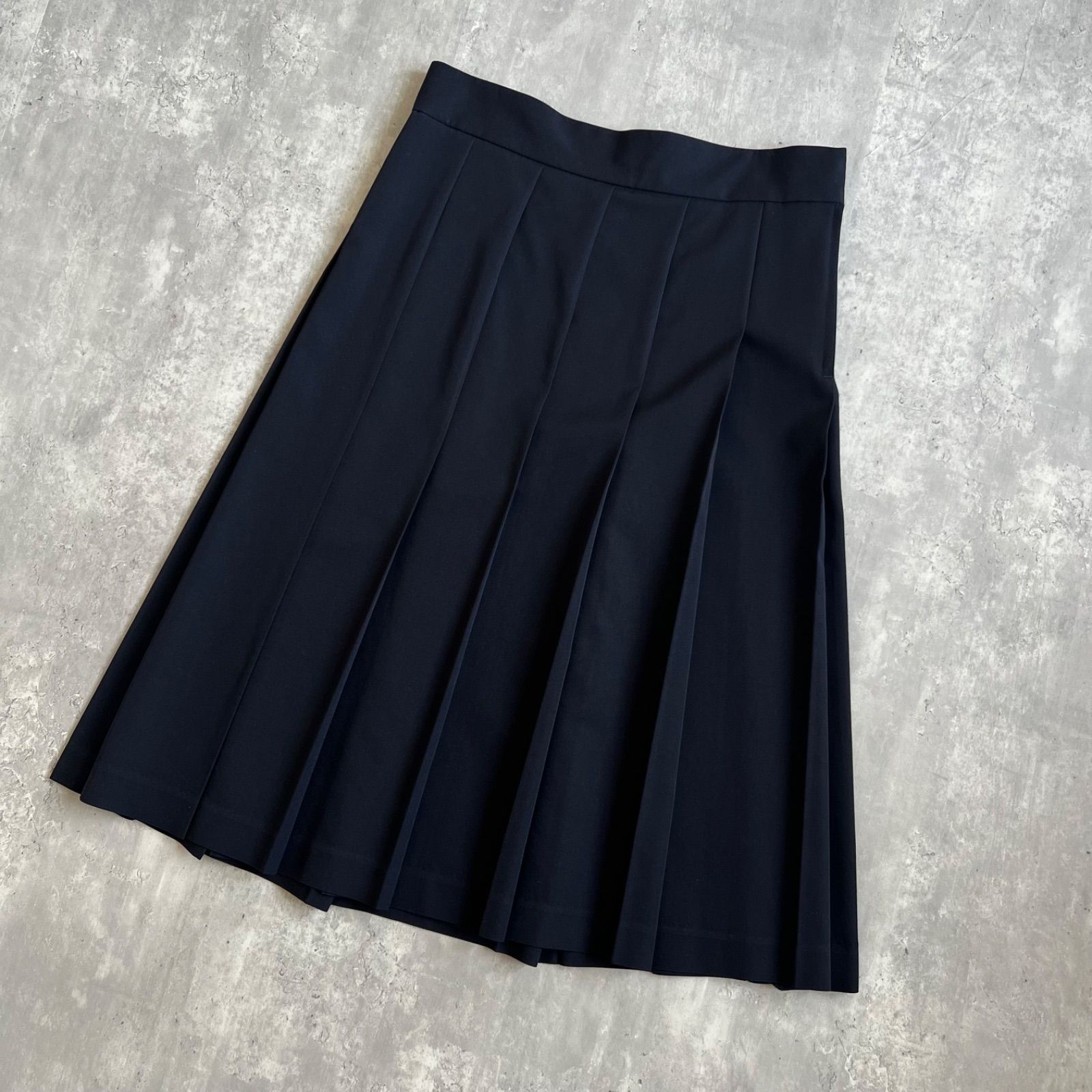 COMME des GARCONS COMME des GARCONS コムコム ウールプリーツスカート AD2006 ネイビー RS-S001 Sサイズ