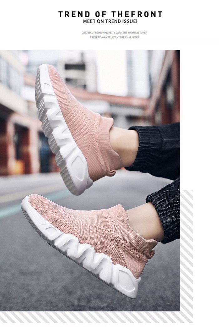 フライニットスニーカー キッズ 女の子 スニーカー スポーツシューズ メッシュ スリッポン ランニングシューズ キッズシューズ 子供用 子供 ベビー 子ども 旅行 かわいい おしゃれ 運動靴HZQ