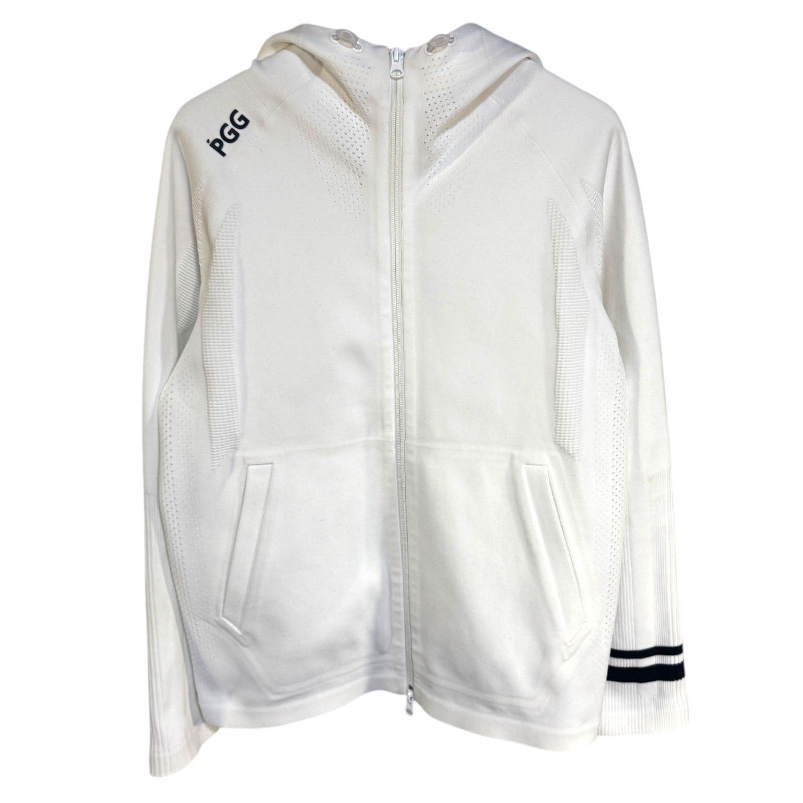 PEARLY GATES パーカー ホワイト サイズ4 AT300 PEARLY GATES PGG パーリーゲイツ ピージージー ストレッチ