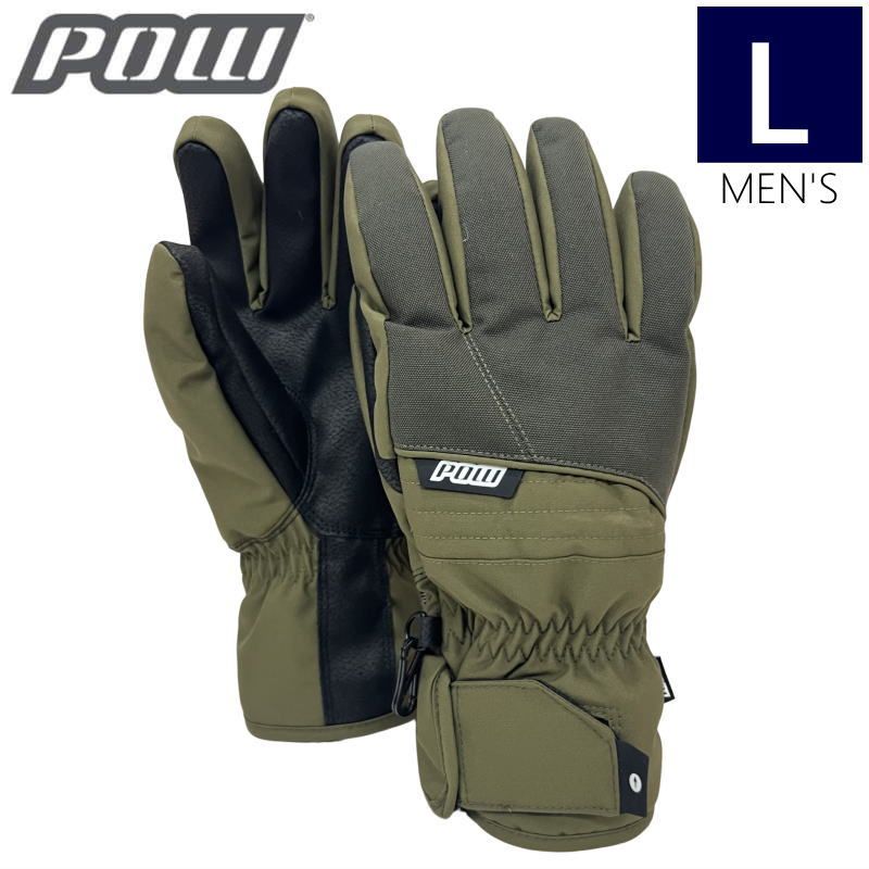 pow グローブ　未使用 100%新品，新作登場 【即納】22-23 POW ZERO GLOVE 2.0 カラー:OLIVE L