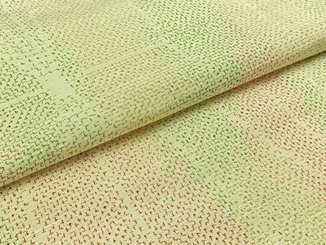 平和屋着物▽上質な小紋 単衣 木賊縞 正絹 逸品 AAAU8541fy