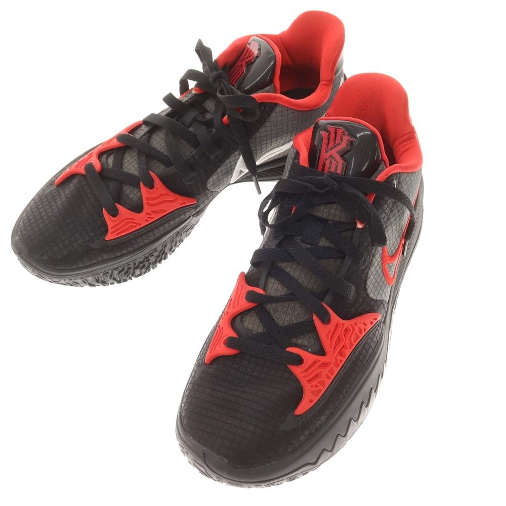 【中古】ナイキ NIKE KYRIE LOW 4 EP スニーカー ブラックxレッド【サイズ27cm】【メンズ】