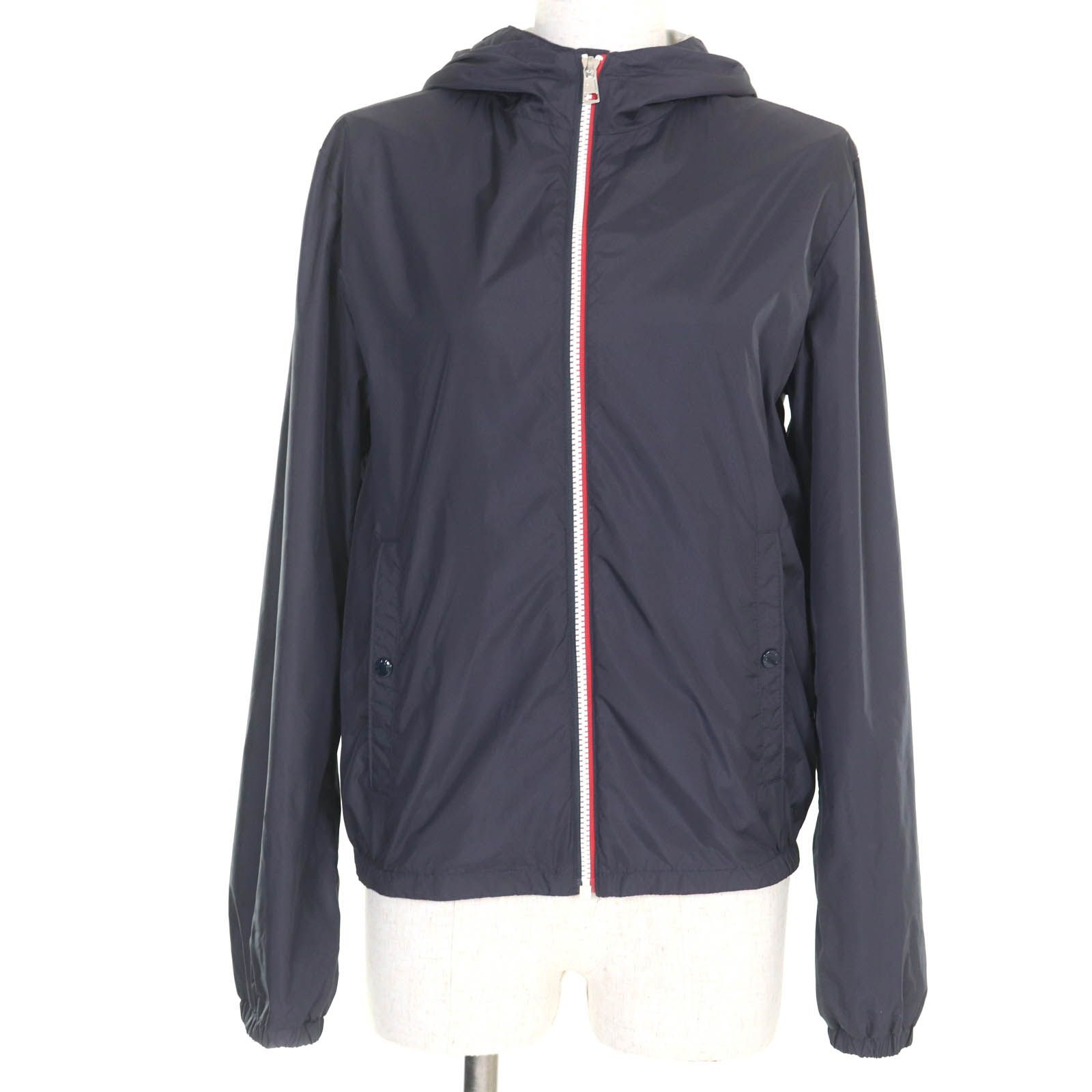MONCLER モンクレール F19541A72220 NEW URVILLE ナイロンジャケット ネイビー 14anni164cm XSサイズ相当 大人OK 正規品 レディース
