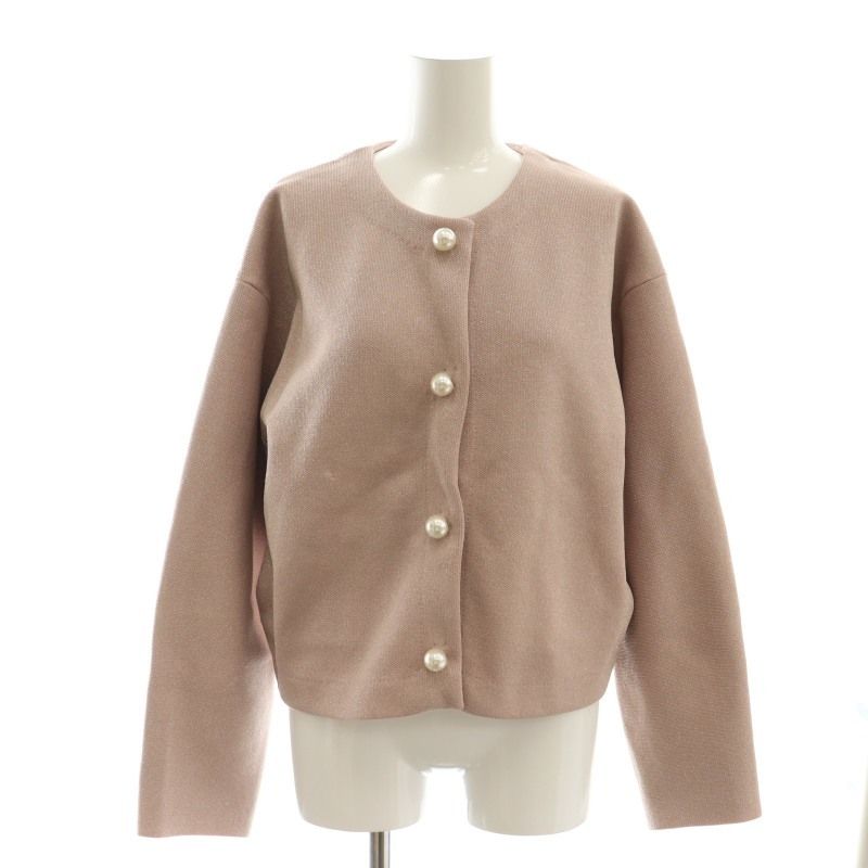 アプワイザーリッシェ Apuweiser-riche 24SS パール釦キラキラニット