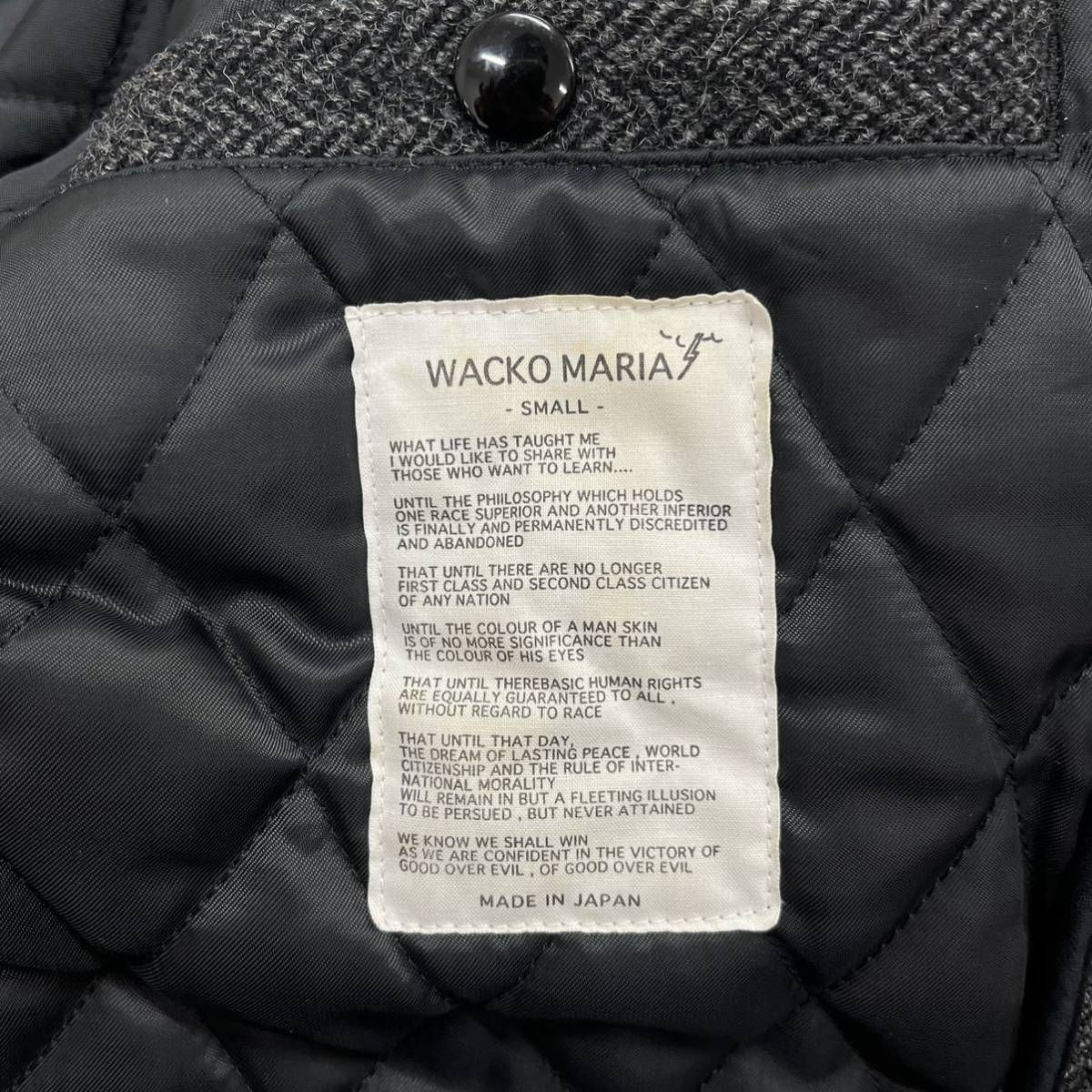 WACKO MARIA ワコマリア ウール ヘリンボーン ワークジャケット S 