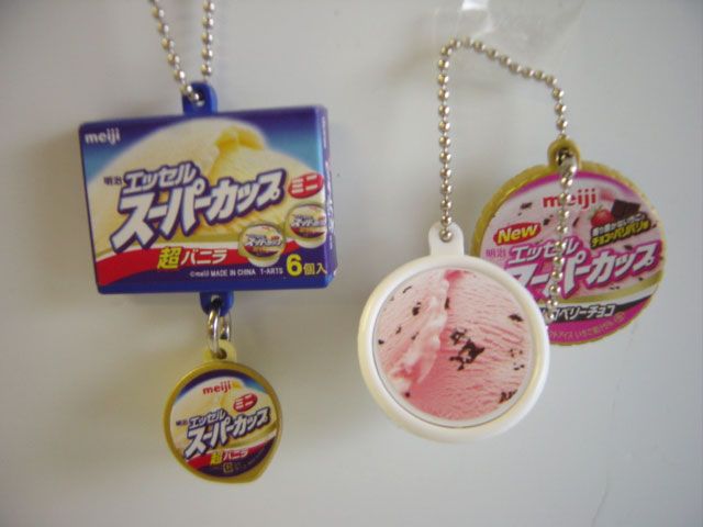 ♯Isi15AZ明治エッセルスーパーカップミニチュアマスコット全6種