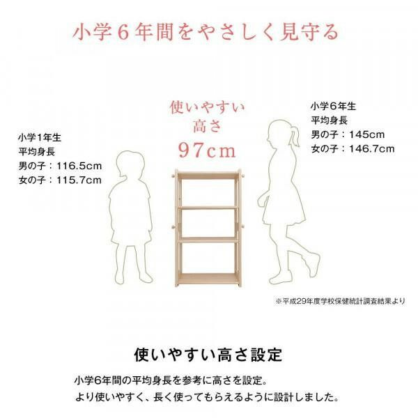 天然木ジュニアシリーズ 天然木フリーラック