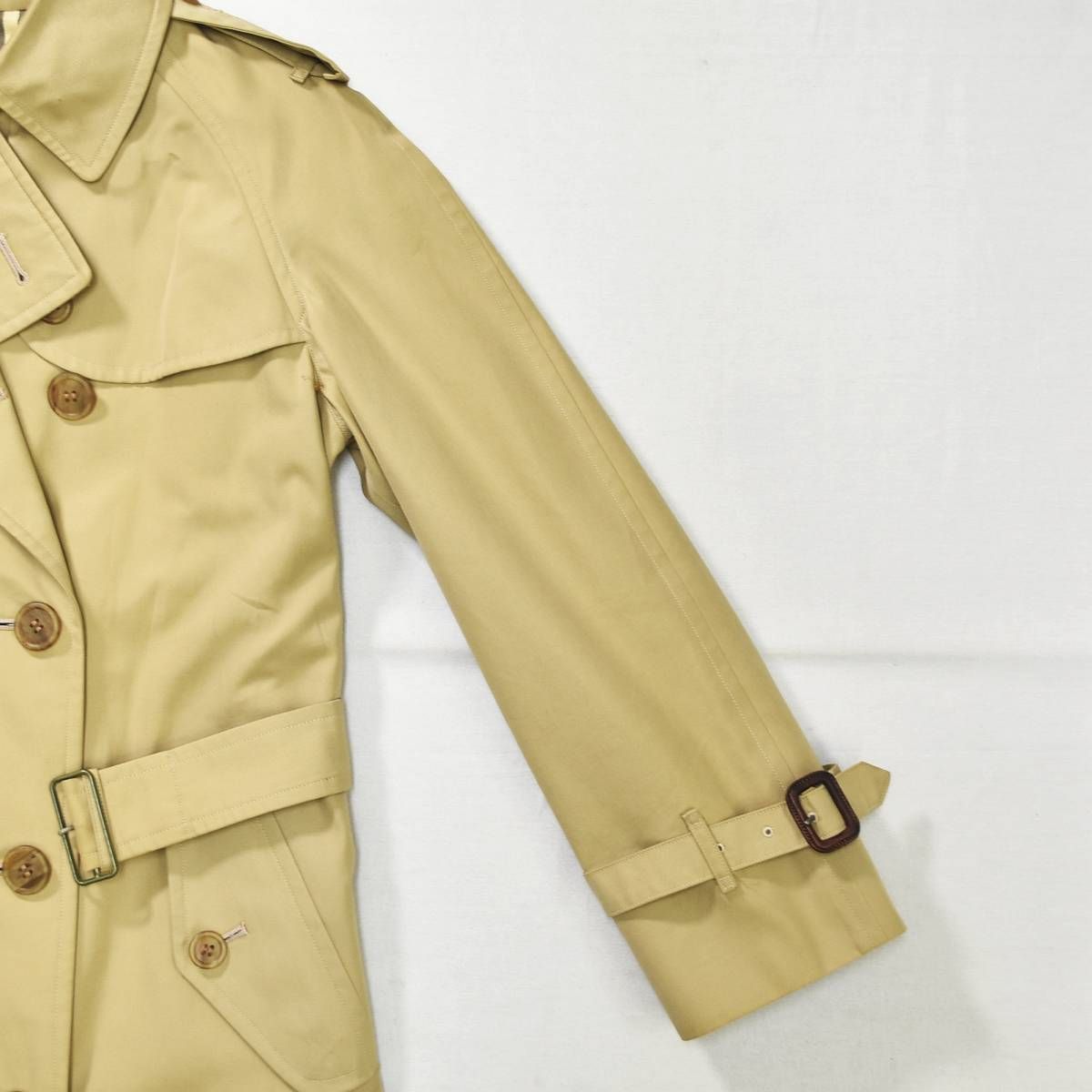 90s BURBERRYS バーバリー 裏地ノバチェック柄 トレンチコート Burberrys 90s トレンチコート ノバチェック コットンギャバジン